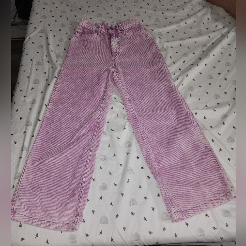 BDG Urban Outfitters Pink Corduroy Wide-Leg Pants